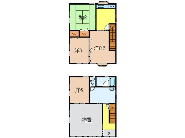 阿部貸家の物件間取画像